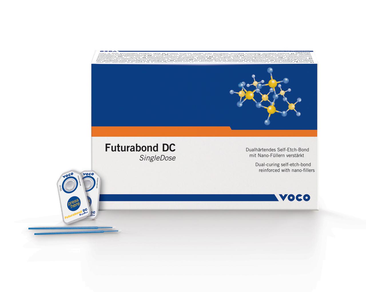 Voco 1165 Futurabond DC Self Etch Bonding Agent Dual Cure Single Dose 0.1 mL 200/Pk EXP Oct 2023 Voco 1165 Futurabond DC Self Etch Bonding Agent Dual Cure Single Dose 0.1 mL 200/Pk EXP Oct 2023